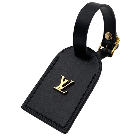 lv luggage tag black|non removable luggage name tag.